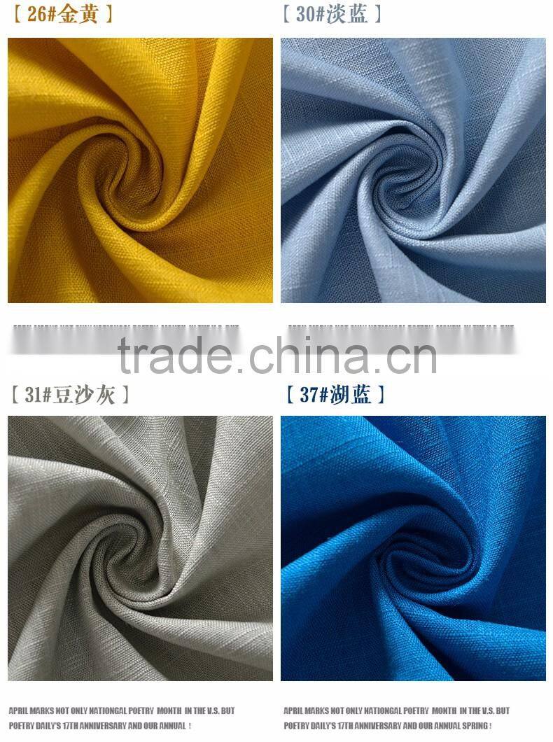 high quality 100% pure linen yarn dyed textile