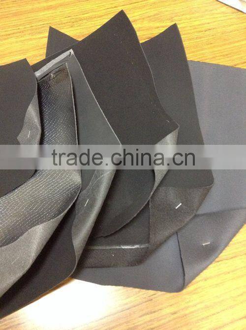nonwoven backing pu leather stock lot for shoes, pu synthetic leather for sport shoes
