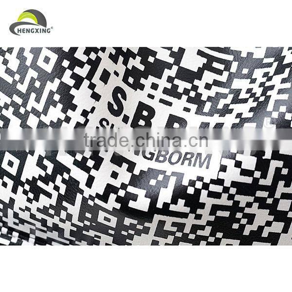 Barcode Pattern Leather Backpack Travelling Backpack Hiking Backpack