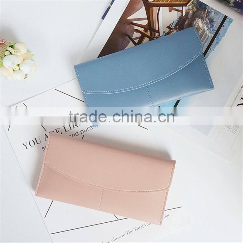 New arrivel design online shopping soft PU ladies Multi card purse wallets wholesale
