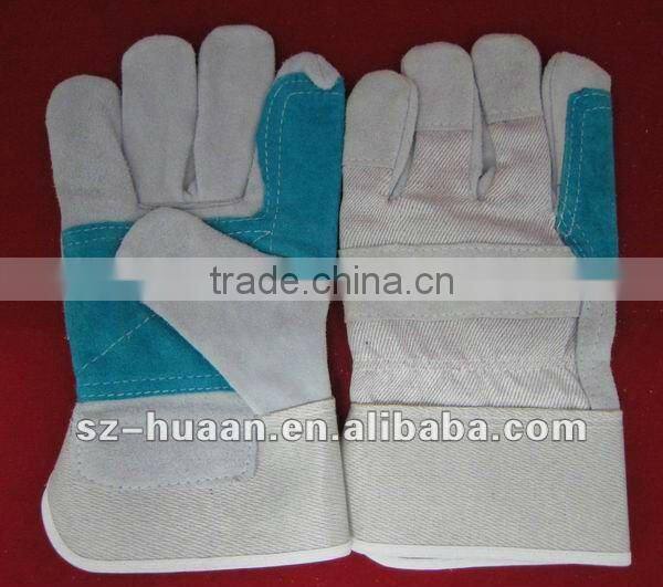 Leather hide welding glove, leather glove, working glove