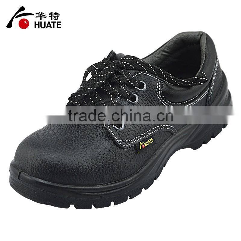 Real leather woodland safety shoes/workplace safety footwear