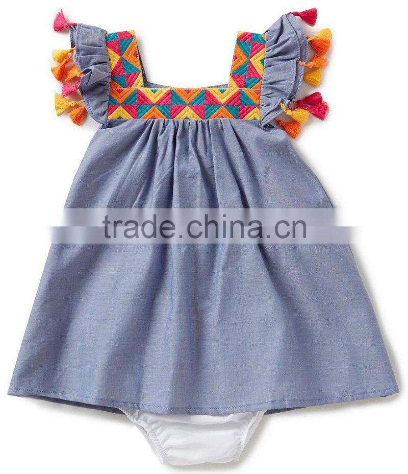 New arrival wholesale floral baby clothes two pieces romper toddler clothing clothes set