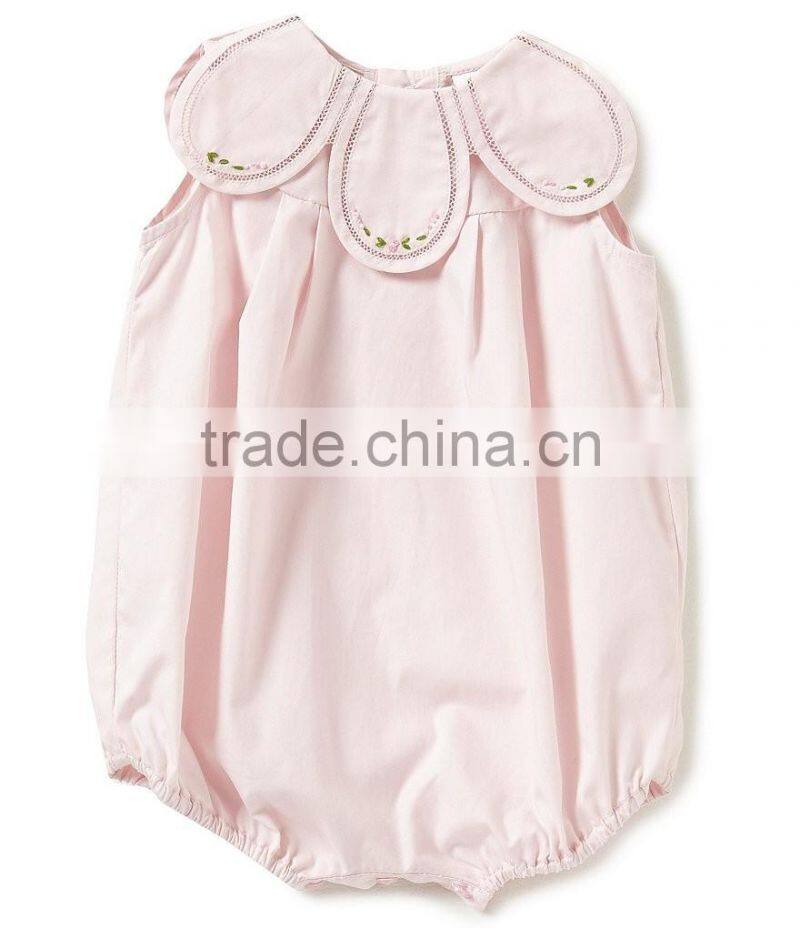 Great quality baby onesie romper petal collar clothing manufacturers overseas toddler ruffle clothing