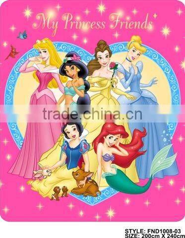printed fleece blanket cartoon design