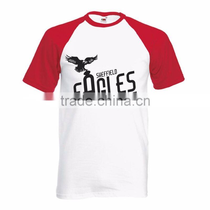 Custom printing Tri blend two tone t-shirt