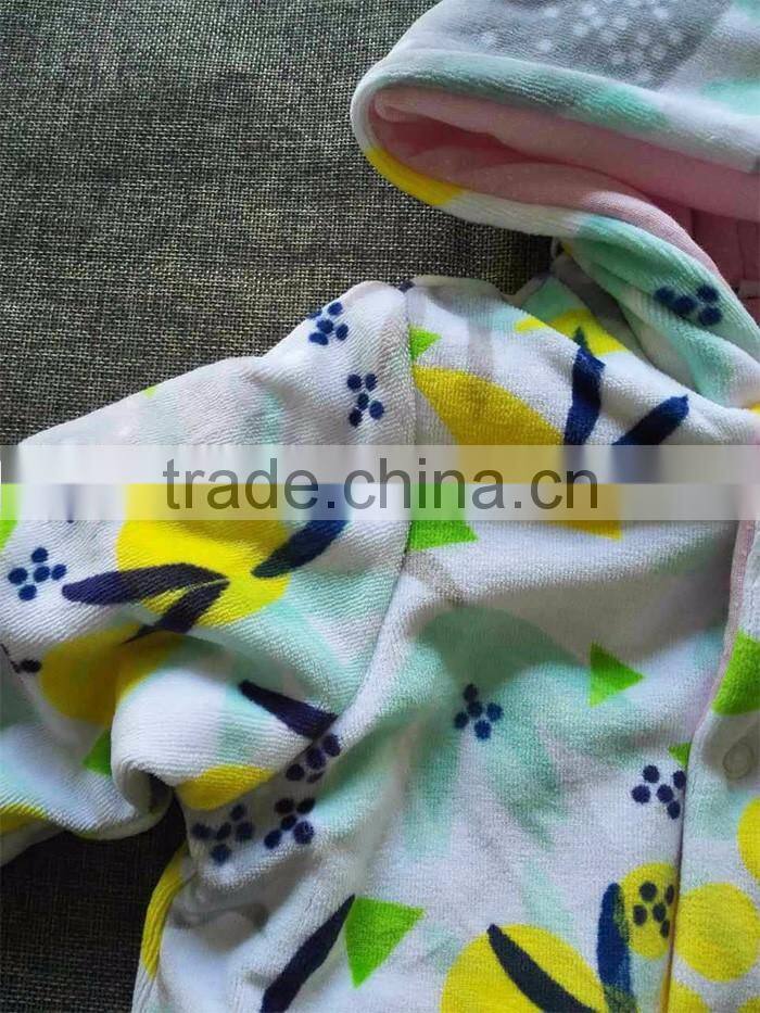 Customize Winter Unisex Boys Clothes 3-9 Monthes Baby Romper With Long Sleeve