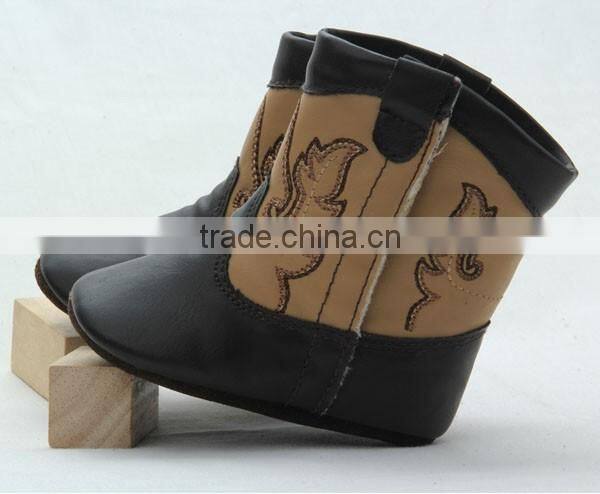 Warm fashion waterproof sole sole baby wholesale cowboy boots