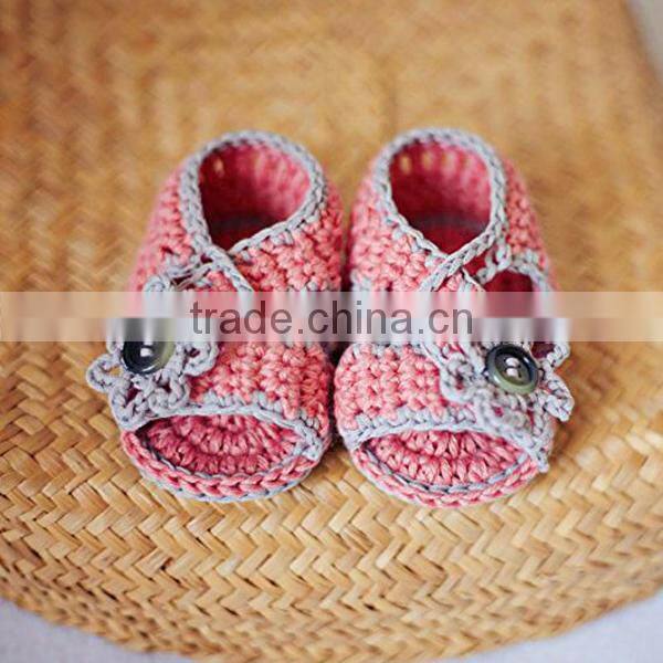 newest wholesale baby clothing crochet baby sandals