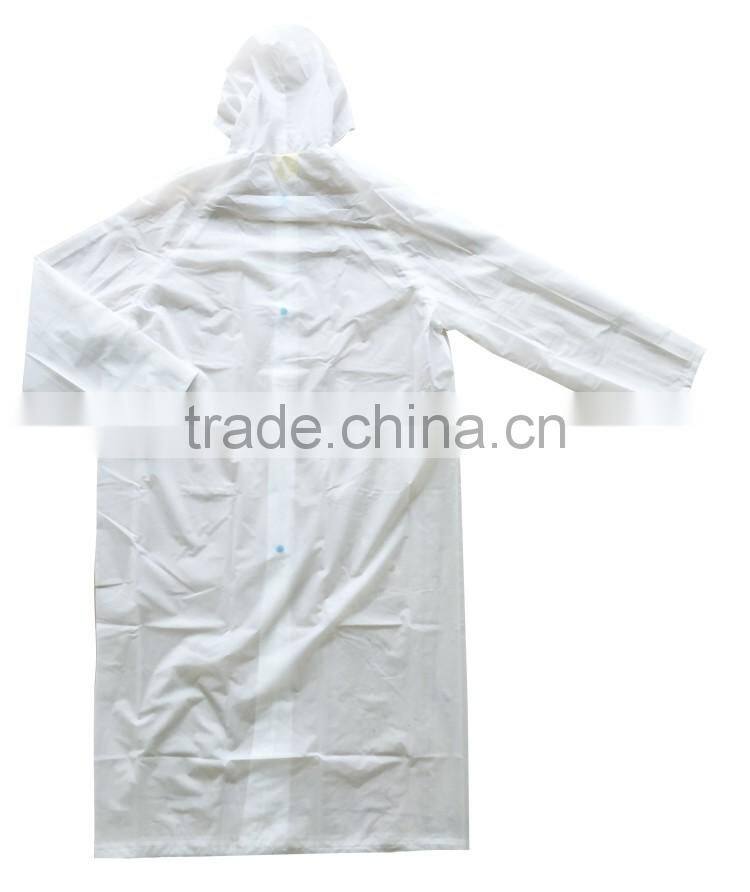Adult both sexes polyethylene rain wear clothing EVA rain coat