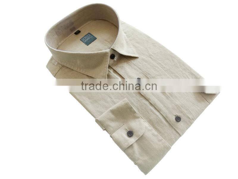 2016 Latest comfortable style white linen casual shirts for men