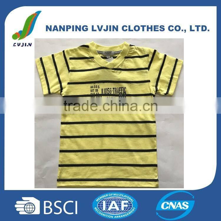 100% Cotton Baby V Neck T-Shirt for Boys