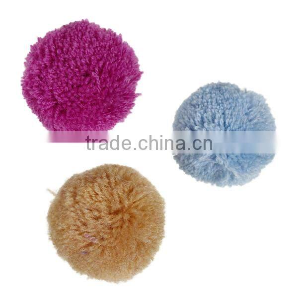 Cashmere Pom Pom Balls DIY Craft Decoration At Random Round 35mm Dia.