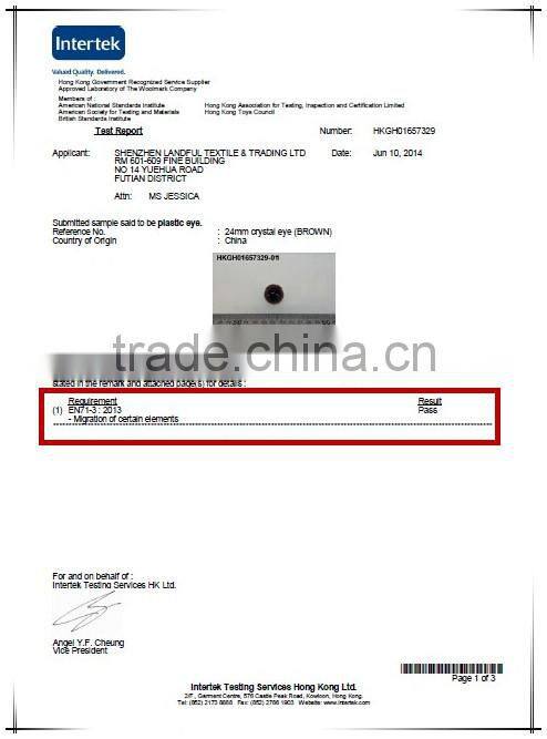 Amigurumi Toys Craft Stuffed Dolls Sewing Puppet Yellow Plastic Cat Eyes