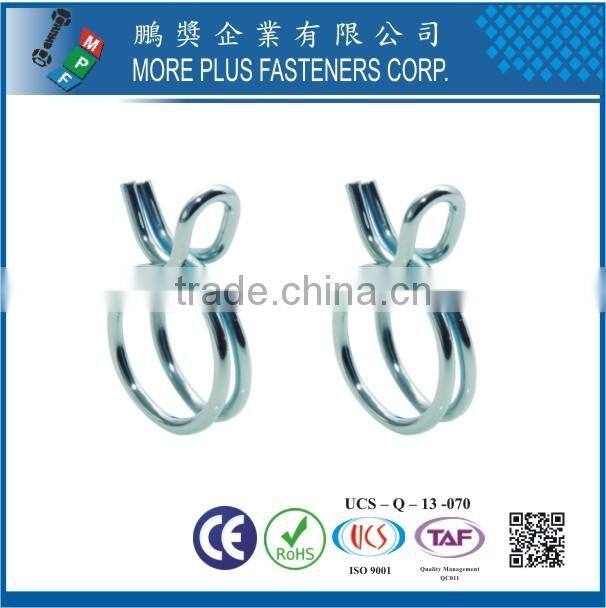 Made in Taiwan Stainless Steel DIY Hose Clamp Double Wire Spring Hose Clamp