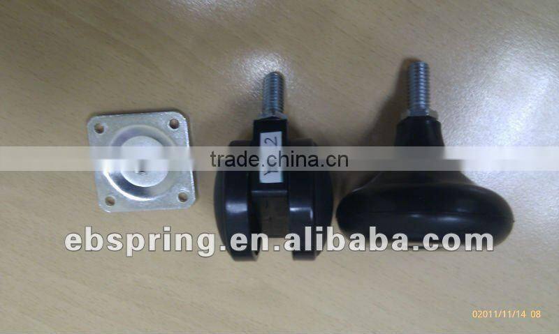 Durable furniture parts plastic bed leg / bed casters legs
