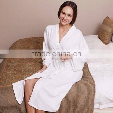 Hotel luxury plus size cotton waffle fabric for bathrobe