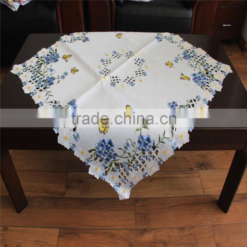 exquisite embroidered tablecloth with cutwork