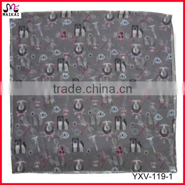 High fashion cheap price circle print indian scarf