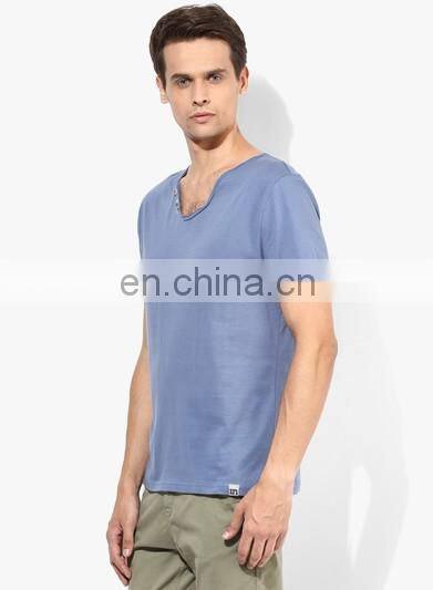 Bule V-Neck Running T-Shirts