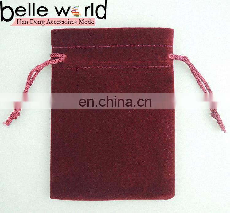 customized size printing logo flannelette velvet bag