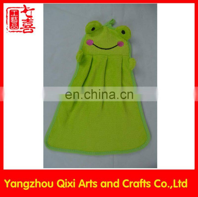 Kids cartoon towel cute custom hand towel red cotton face terry towel