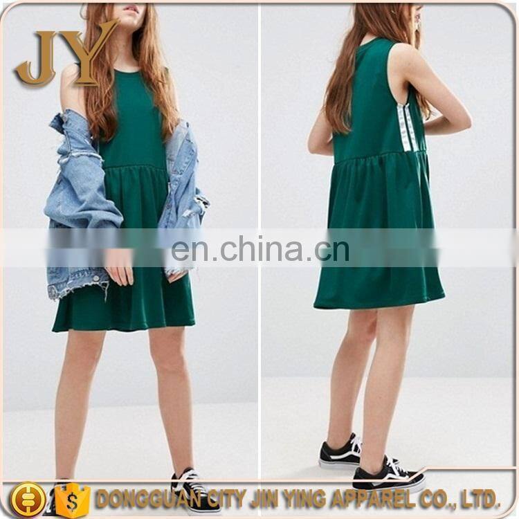 Women Summer Mini Cami Dress Woven Dress with Eyelet Details Adjustable Spaghetti Strap V-neck Dress in Black