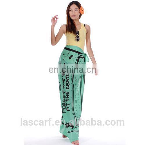 customized printed cotton beach sarong