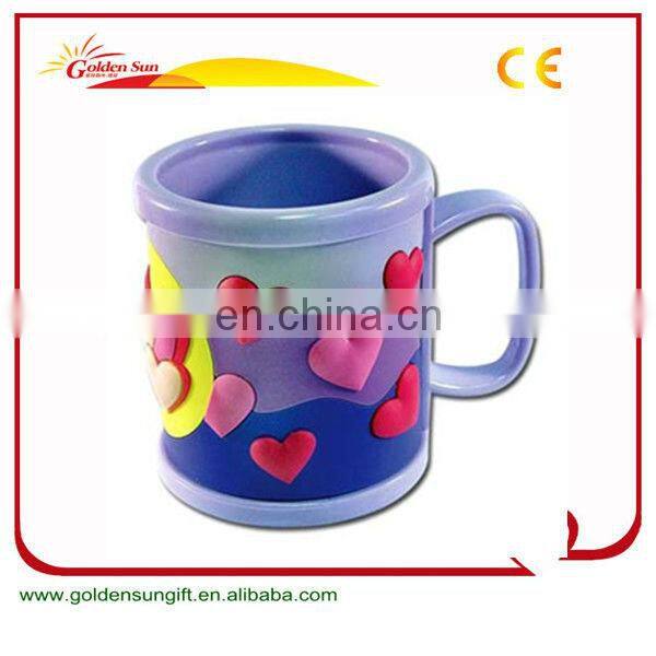 3D PVC Rubber Plastic Travel Mug