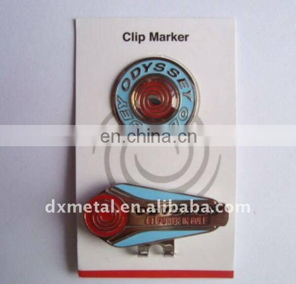 famous golf club magnetic golf hat clip set