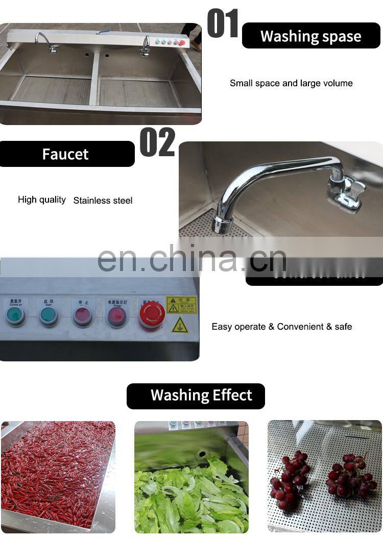 Industrial air bubble vegetable mushroom lettuce bean washing machine