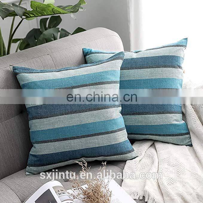 Decorative Classic Retro Stripe Throw Pillow Covers Cushion Case for Sofa Bedroom