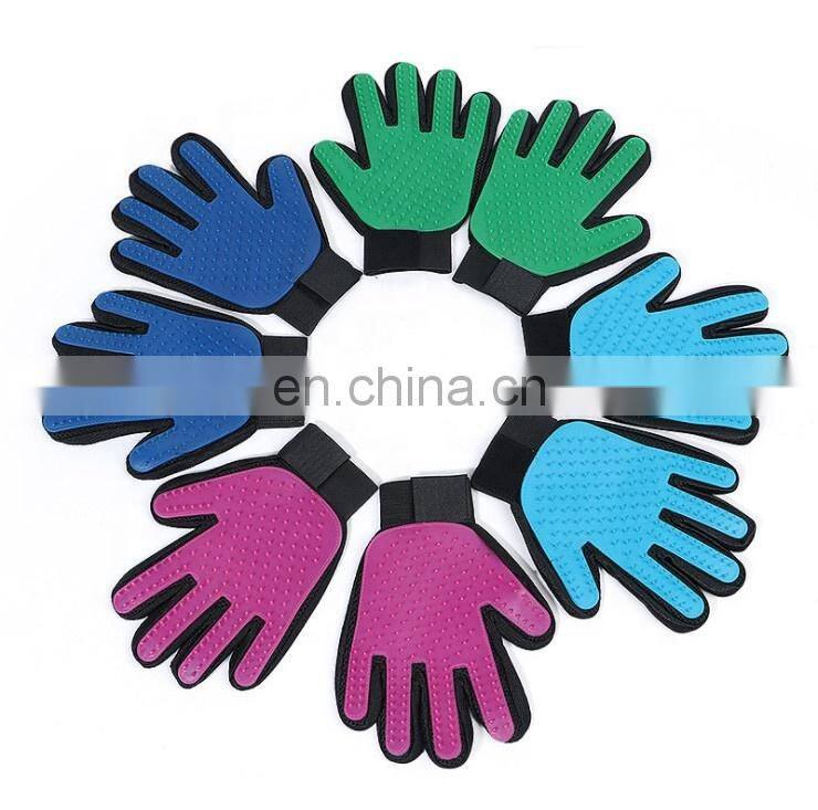 Hongqiang Silicone Pet Hair Deshedding Grooming Glove