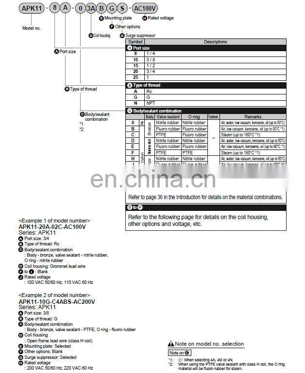 Japan CKD solenoid valve APK11-10A-D3MBS-DC24V