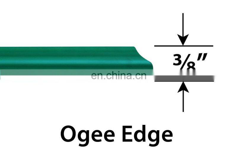 36" Inch Round Glass Table Top, 3/8" Thick, Ogee Edge, Tempered Glass