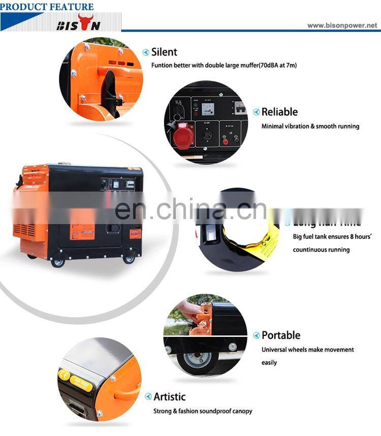 BS6500DSE 5KW 418CC Electric Start Power Portable Diesel Silent Generator