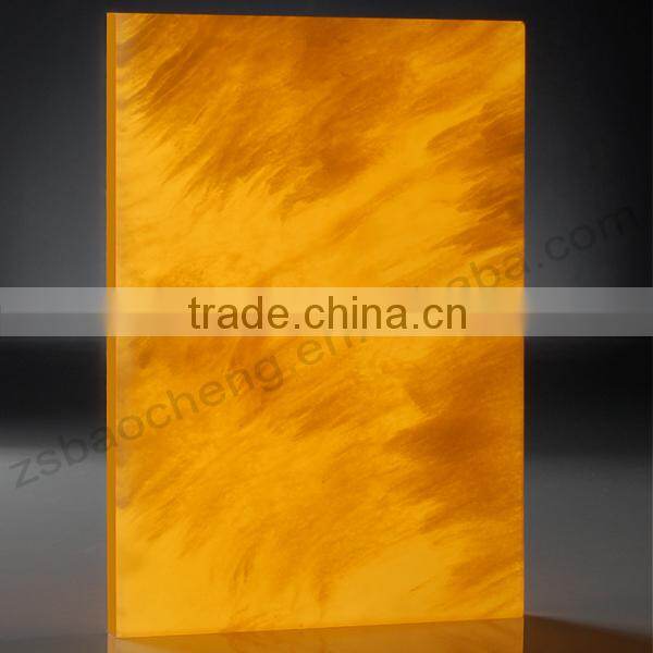 2015 New Design artificial decorative backlit resin panel