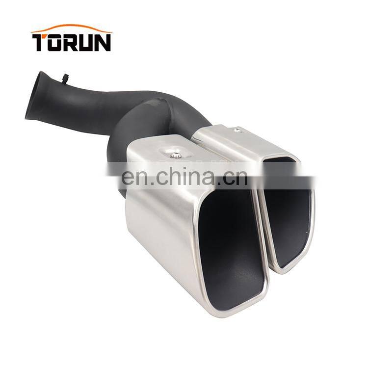 High performance carbon fiber exhaust tail pipe muffler for porsche 14+ Cayenne 958 Square Mirror Polish