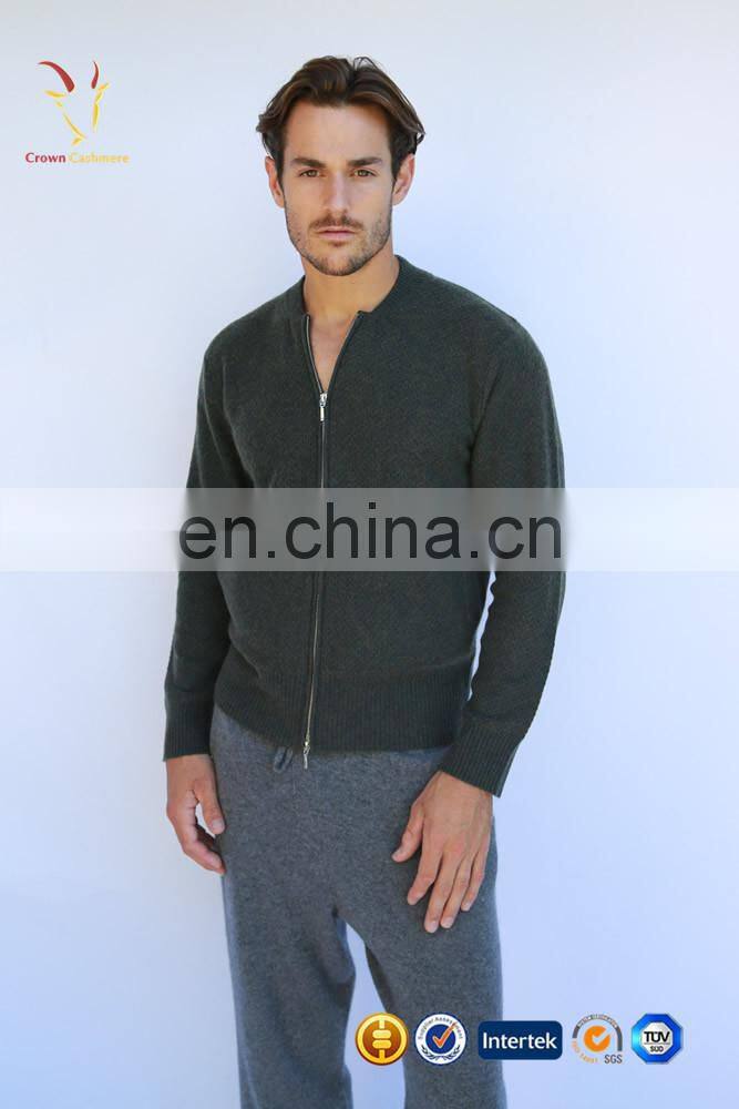 Classic Style Mens Cardigan Sweater with Zipper