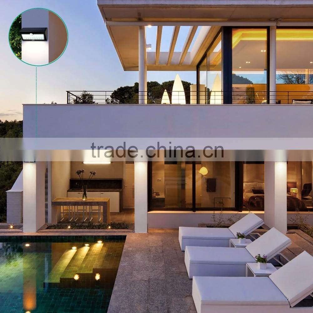 Solar Light, 38 LED Bright Solar Powered Light Wireless Waterproof Security Motion Sensor Wall Light