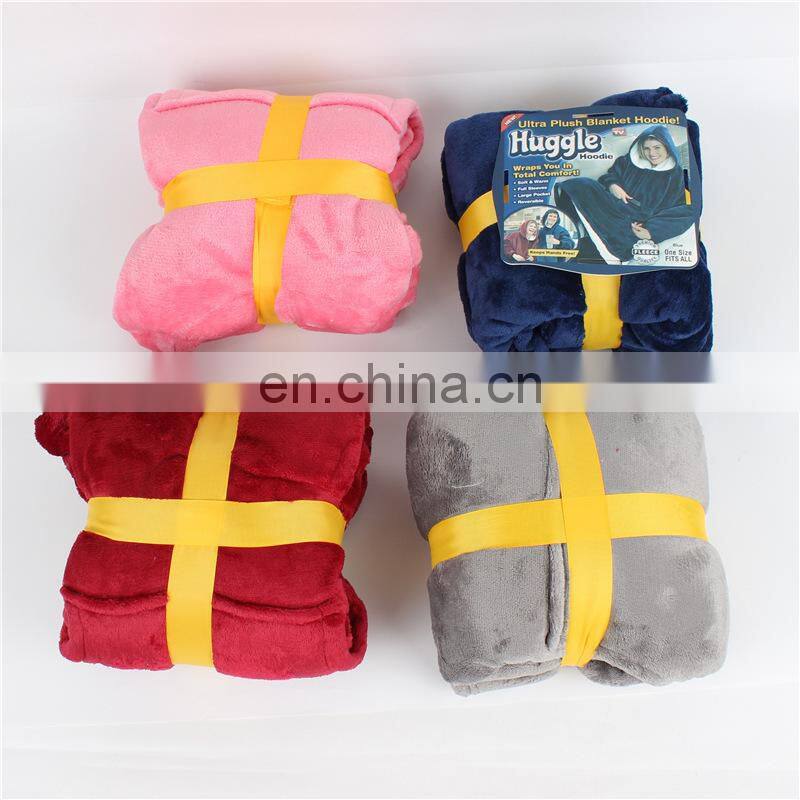 Factory Outlet 2021 Christmas Hooded Fashion Trend All-match Warm Outdoor Cool and Warm Lazy Hedging TV Blanket Couple Pajamas