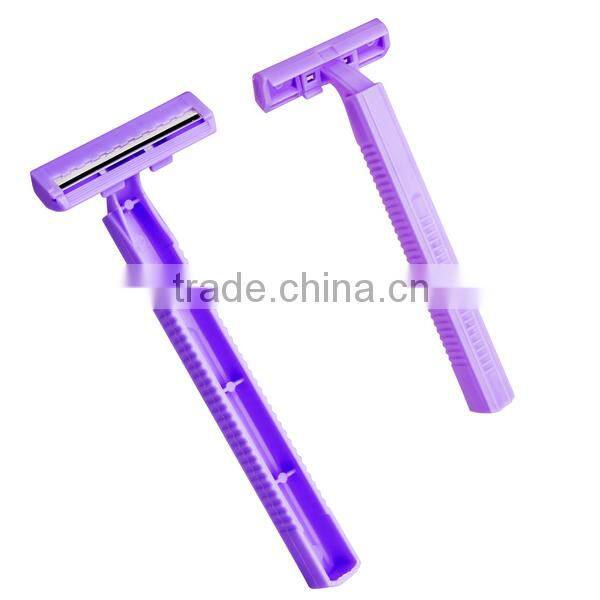 rubber handle twin blade razor