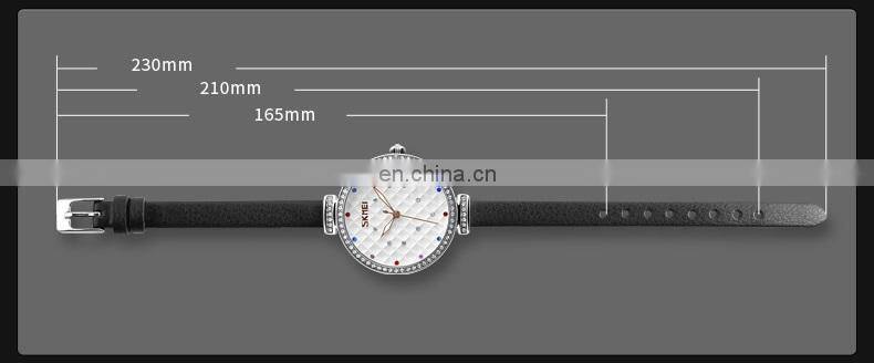 Original quartz watches leather watch band 3atm water resistant stainless steel back