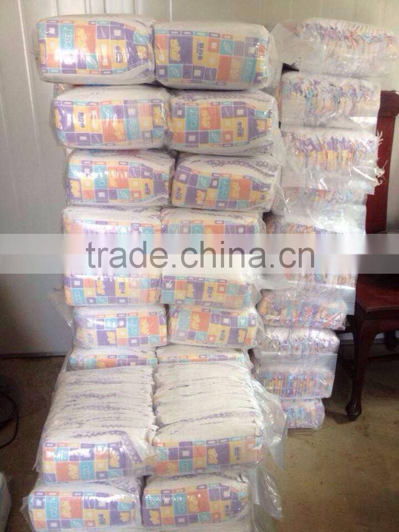 B grade adult diapers pads baby swim diapers nappies wet wipes sanitary napkin towel stock