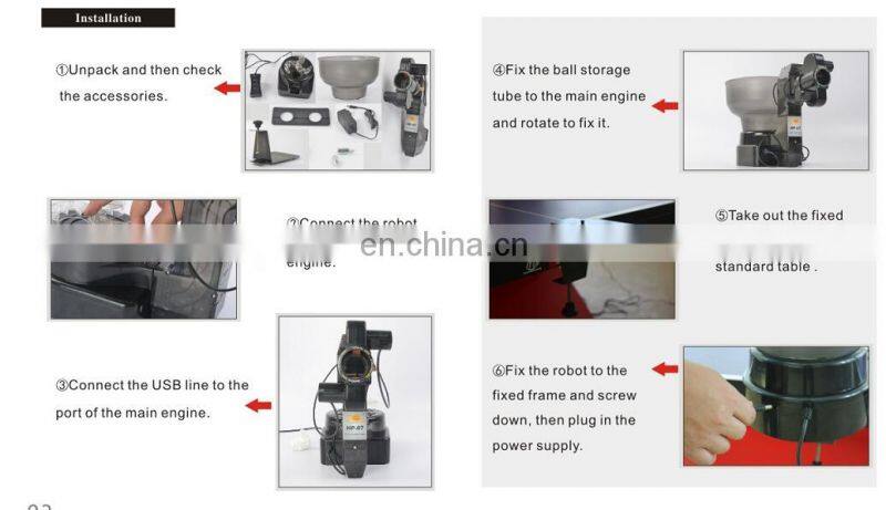HP-07 Table Tennis Robots Ball Machine Ping Pong Automatic Ball Machine