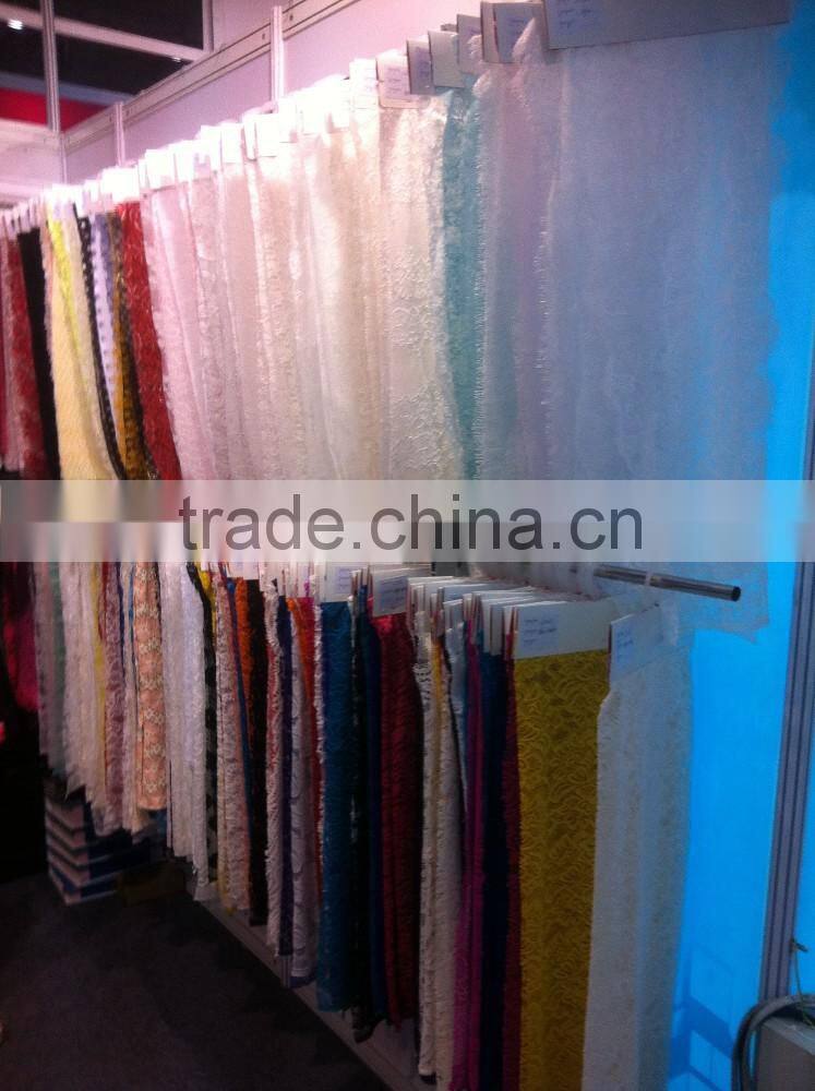 LZ-7035 embroidery mesh newest design thin bridal lace trim