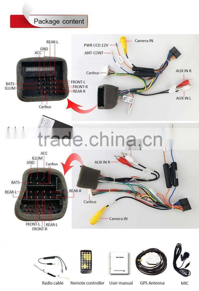 2 Din Car DVD Player for Volkswagen Android 4.4.4 OS RADIO+WIFI/3G+Torque OBD2+CANBUS+GPS+BT+AUX in/out+USB/SD+Two USB+SWC Playe