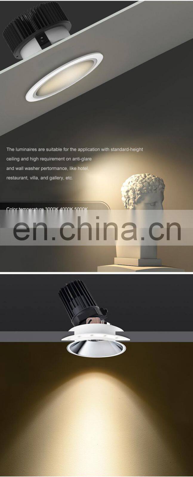 Easy Installation Anti Glare Aluminum IP20 25W 32W Outdoor Sports Venues Recessed LED Spotlight