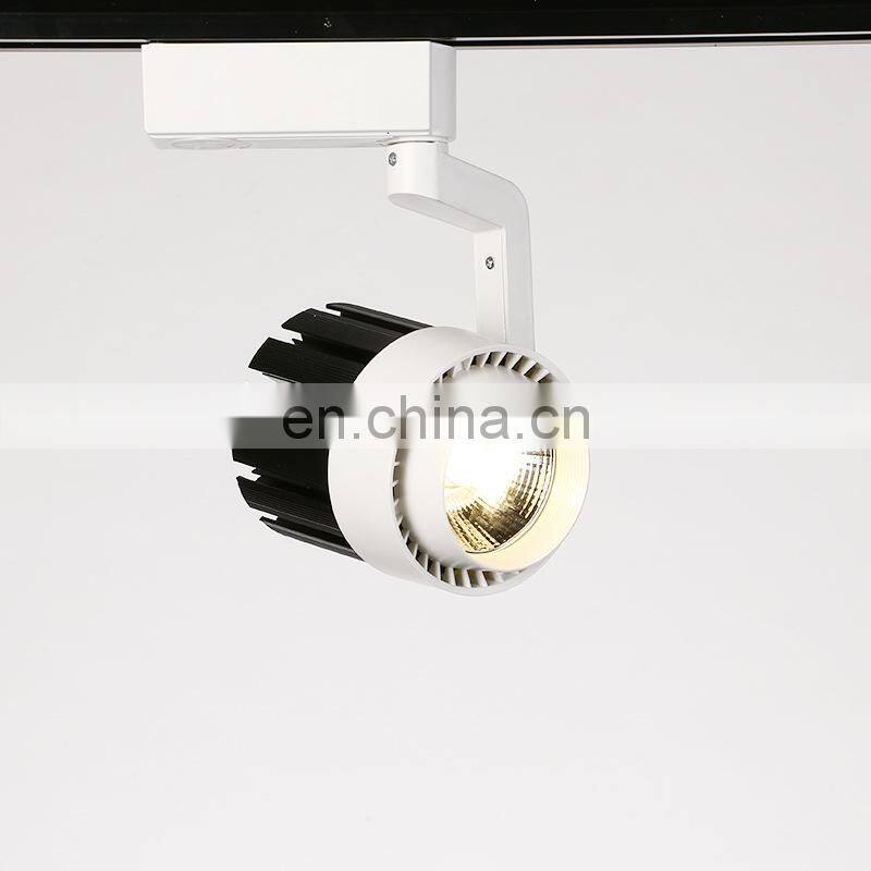30W COB Track light High quality aluminum track shoot the light Clothing exhibition hall furniture stores track light