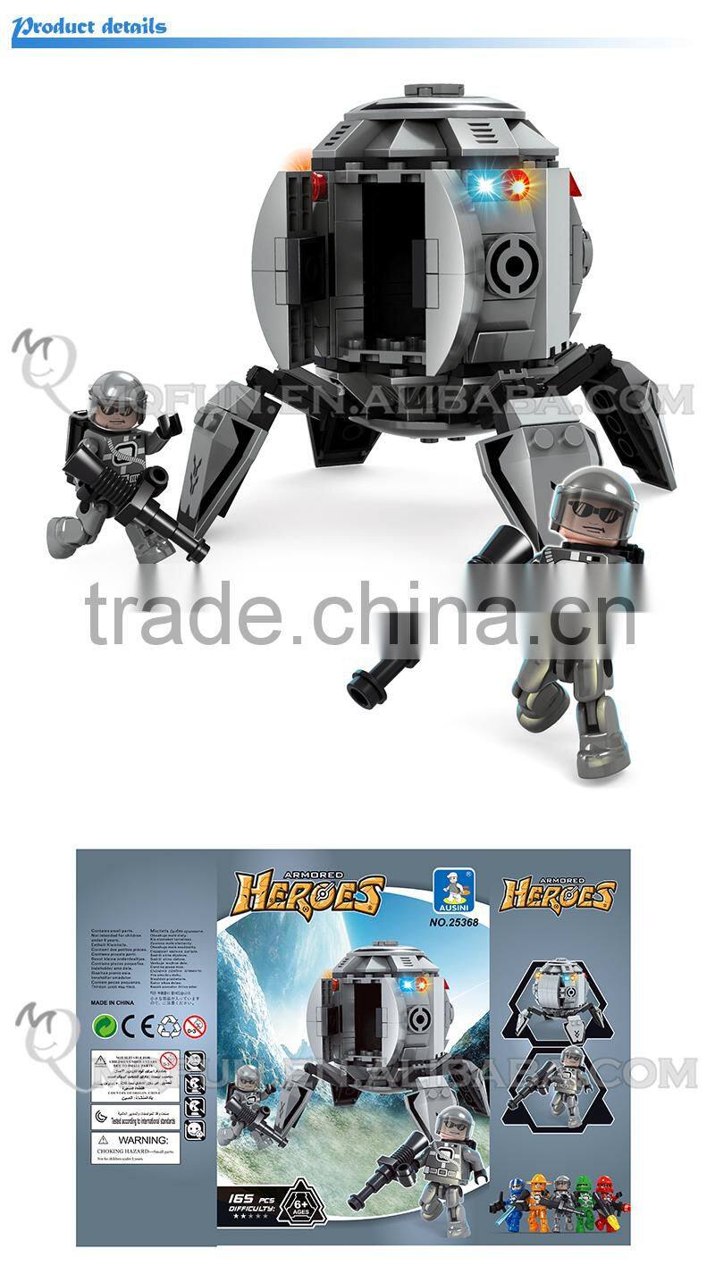 Mini Qute outer space robot machine aircraft super hero action figure plastic models building block educational toy NO.25368